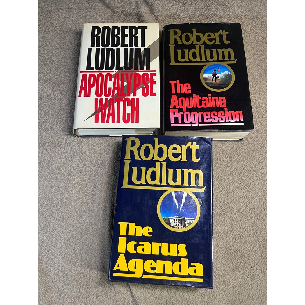 Robert Ludlum Book Lot 3โ Hardcover Novels